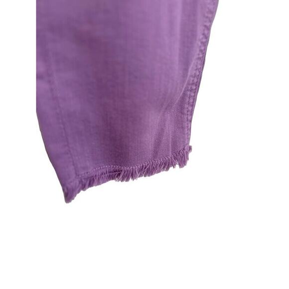 Jen 7 By 7 For All Mankind Women's Purple Jeans Raw Hem Cropped Skinny Size 2 - Picture 3 of 8